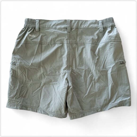 Willit Gray UPF 50+ Sun Protection Cargo Hiking Active Pockets Shorts NWT NEW L - Picture 2 of 3